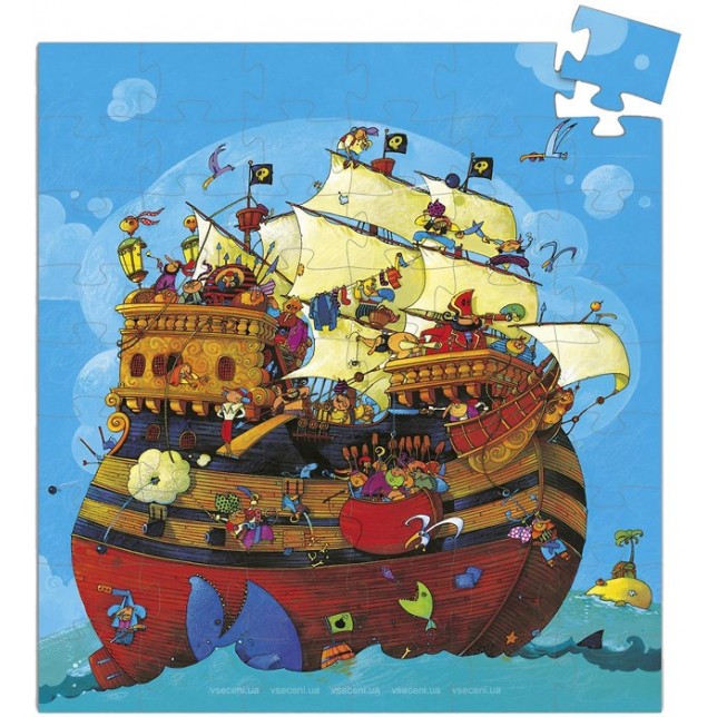 Djeco dėlionė "Piratų" 54d.