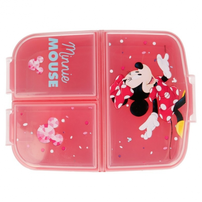 Pietų dėžutė su trimis skyreliais "Minnie Moause"