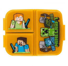Pietų dėžutė su trimis skyreliais "Minecraft"