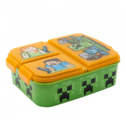 Pietų dėžutė su trimis skyreliais "Minecraft"