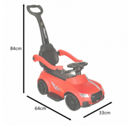 Raudonas automobilis - PUSH RIDE