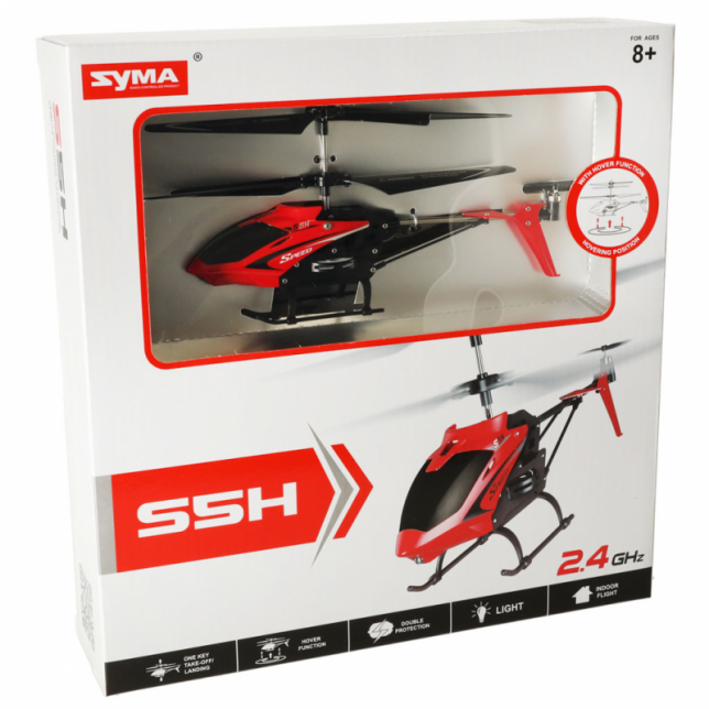 Raudonos spalvos RC sraigtasparnis - SYMA RED