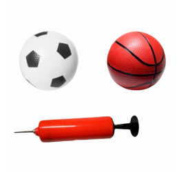 Futbolo vartų ir krepšinio rinkinys 2in1