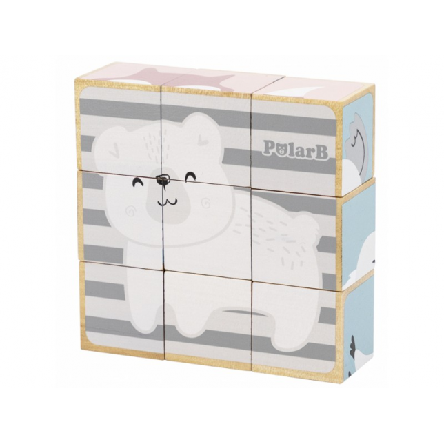 Medinė kaladėlių dėlionė "Polar"
