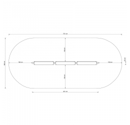 Lauko laipiojimo siienelė su akmenimis - Horizontal Bar TWIN