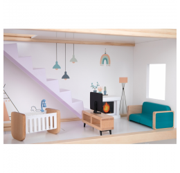 Tooky Toys medinis namelis su figūrėlėmis