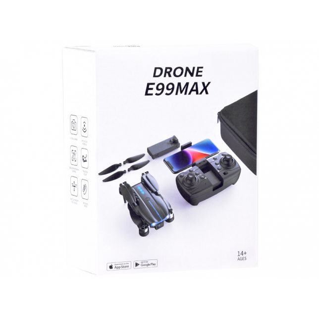 RC dronas dėžutėje