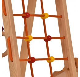 Pastatomas sporto kompleksas vaikams, balta-vaivorykštė