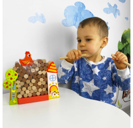 Jenga žaidimas ''Krentanti Višta''