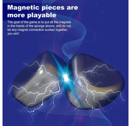Stalo žaidimas su magnetukais ir virvele