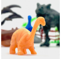 WOOPIE dinozaurų rinkinys su priedais dėžutėje