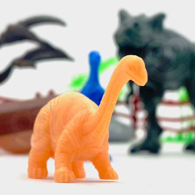 WOOPIE dinozaurų rinkinys su priedais dėžutėje
