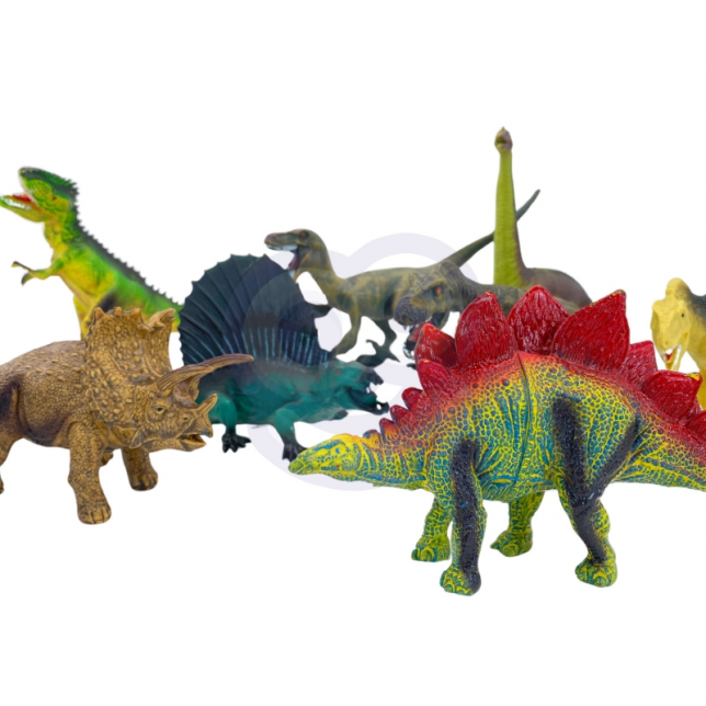 Dinozaurų figūrėlės su kilimėliu