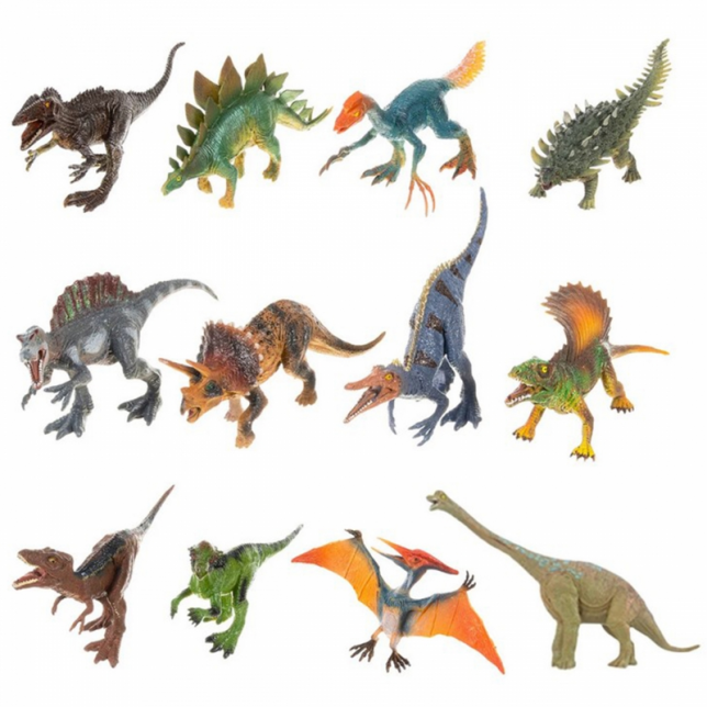 Didelis dinozaurų rinkinys su žaidimų kilimėliu