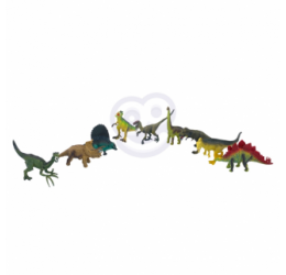 Dinozaurų figūrėlės su kilimėliu
