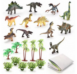 Dino park gyvūnų figurėlės - 23 vnt.