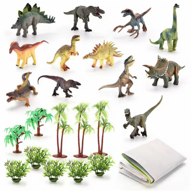 Dino park gyvūnų figurėlės - 23 vnt.