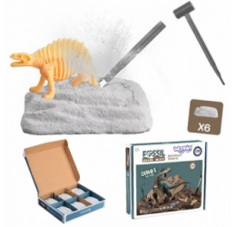 Dinozaurų kasinėjimo rinkinys, 6 vnt