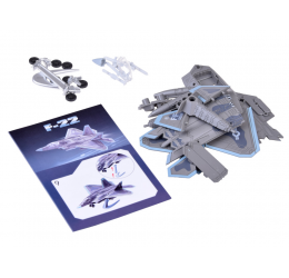 Sukonstruojamas lėktuvo modelis F-22 1:100