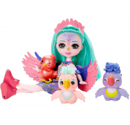 Lėlė su papūgų šeima - Enchantimals Filia Finch