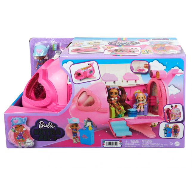 Didelis rožinis lėktuvas Barbie Extra Fly