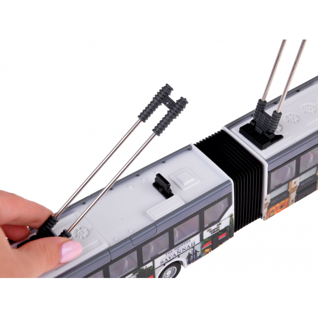 RC valdomas troleibusas, 36 cm