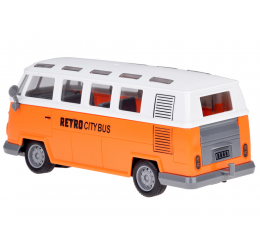 Radijo bangomis valdomas Retro stiliaus autobusas