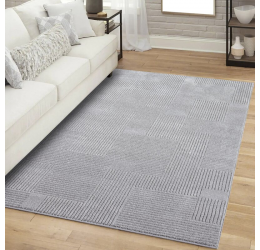 Vienos spalvos kilimas - Flair grey