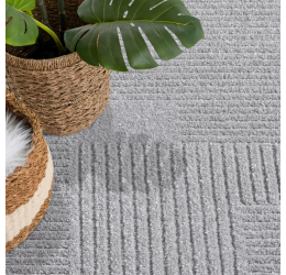 Vienos spalvos kilimas - Flair grey