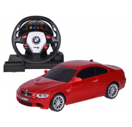 RC valdomas lenktytinis automobilis, raudonas BMW 1:24