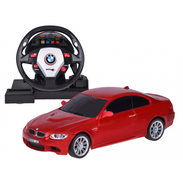 RC valdomas lenktytinis automobilis, raudonas BMW 1:24