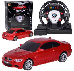 RC valdomas lenktytinis automobilis, raudonas BMW 1:24