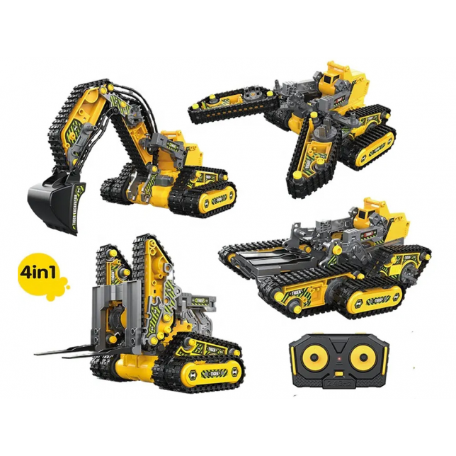 4 in 1 konstruktorius su valdymo pulteliu