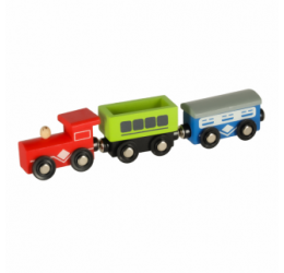 Medinis traukinuko komplektas - railroad city 69 vnt.