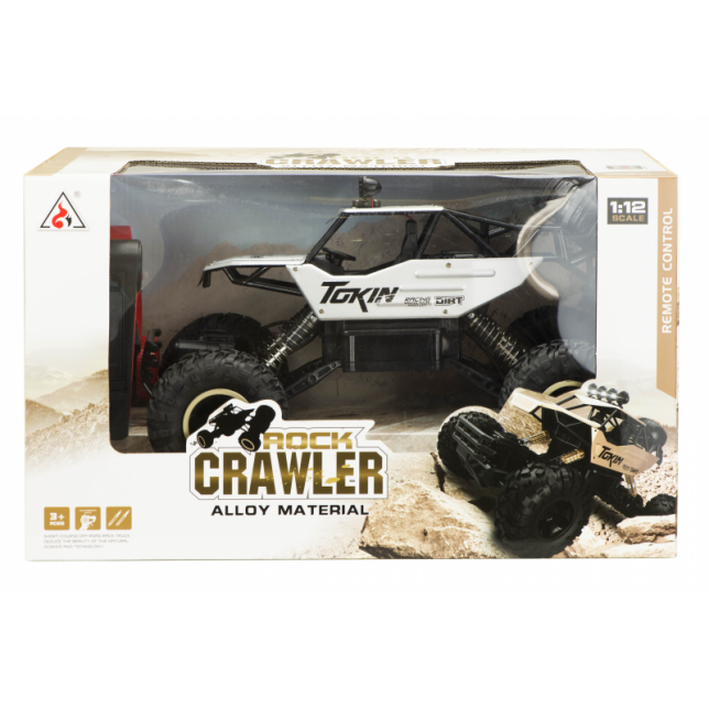 Metalinės konstrukcijos RC automobilis - Rock Crawler 1:12