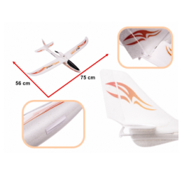 RC baltas lėktuvas - F959S / 2,4GHz