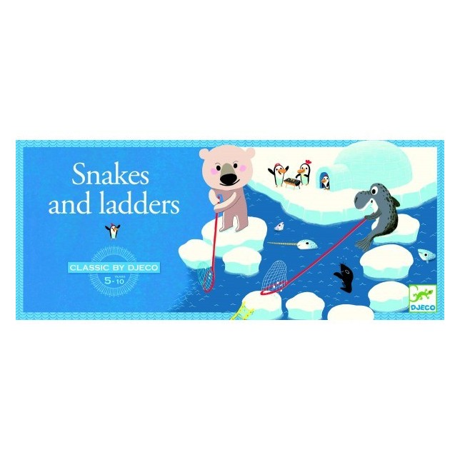 Djeco stalo žaidimas vaikams "Snakes and ladders" 5+