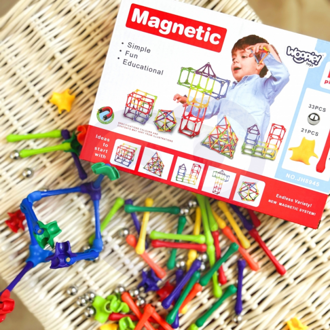 Magnetinis konstruktorius - Sticks puzzle 110 vnt.