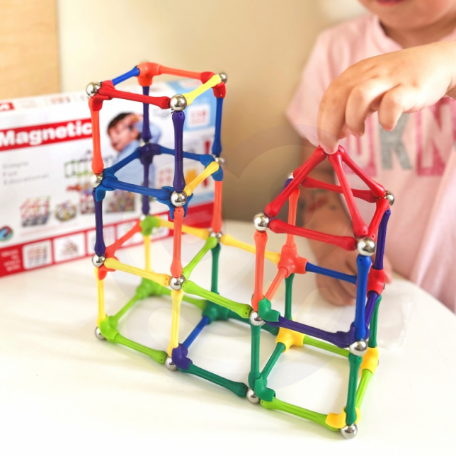 Magnetinis konstruktorius - Sticks puzzle 110 vnt.