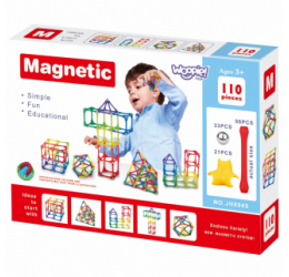 Magnetinis konstruktorius - Sticks puzzle 110 vnt.