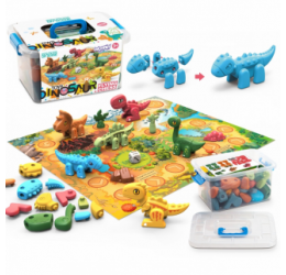 Dinozaurų stalo žaidimas - Dinosaurs Board 2 in 1