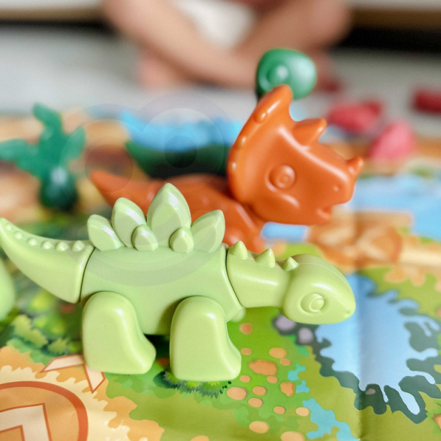 Dinozaurų stalo žaidimas - Dinosaurs Board 2 in 1