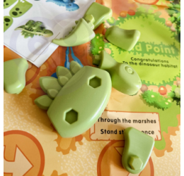 Dinozaurų stalo žaidimas - Dinosaurs Board 2 in 1