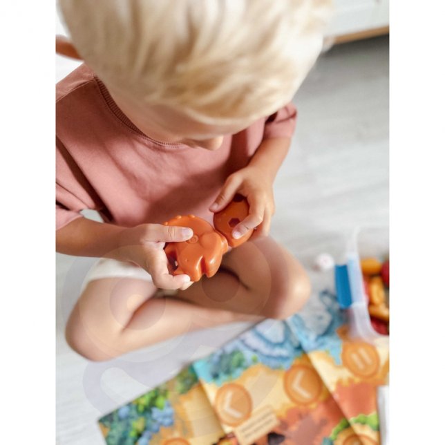 Dinozaurų stalo žaidimas - Dinosaurs Board 2 in 1