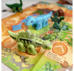 Dinozaurų stalo žaidimas - Dinosaurs Board 2 in 1