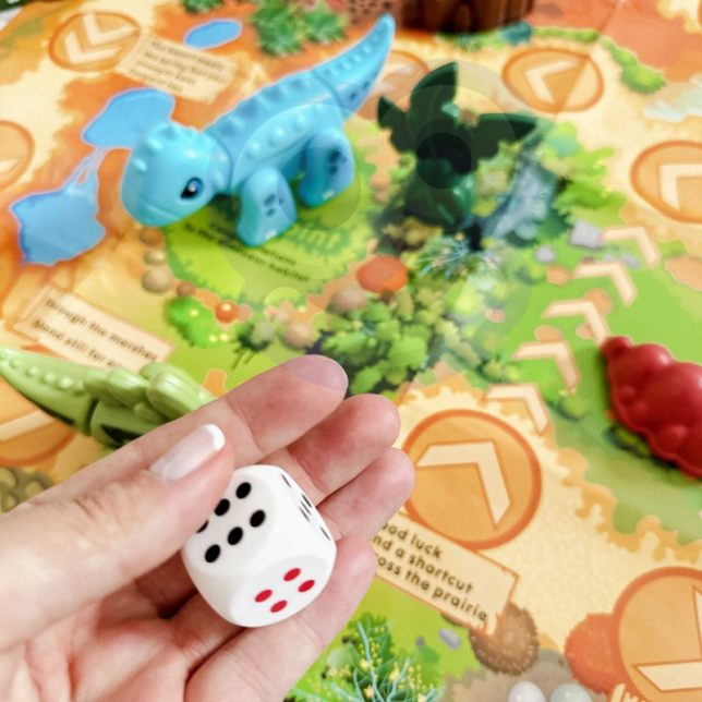 Dinozaurų stalo žaidimas - Dinosaurs Board 2 in 1
