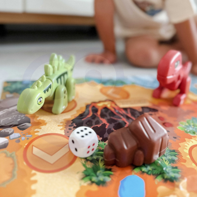 Dinozaurų stalo žaidimas - Dinosaurs Board 2 in 1