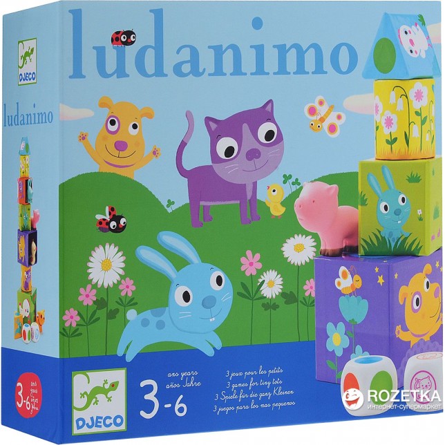 Stalo žaidimas vaikams 3in1 "Ludamino" 3+