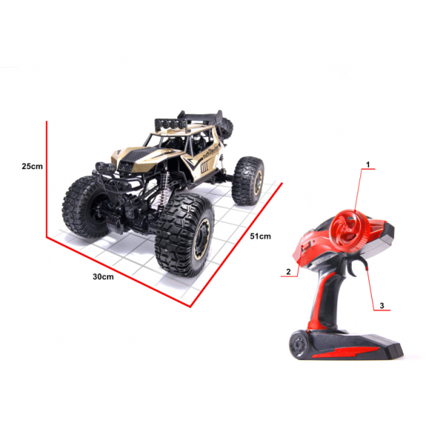 Radijo bangomis valdomas automobilis Rock Crawler 2.4GHz