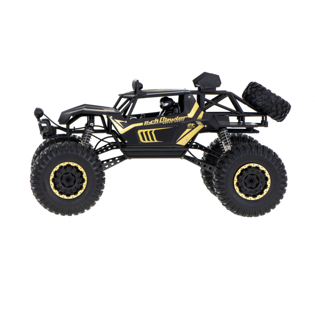 Juodos spalvos RC mašinėlė - Rock Crawler / 1:8
